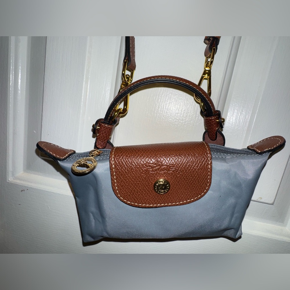 Longchamp Mini Bag in Gray and Brown